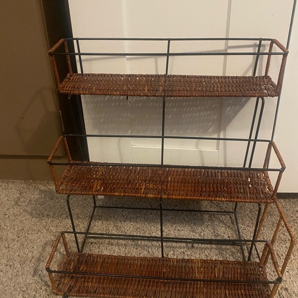 Three-Tier Brown Spice Rack - Picture 2 of 4
